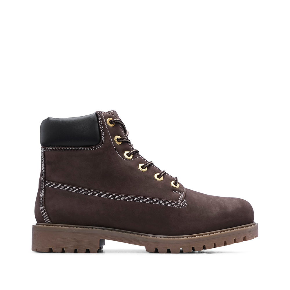 Bota Casual Homem Nobuck Castanho