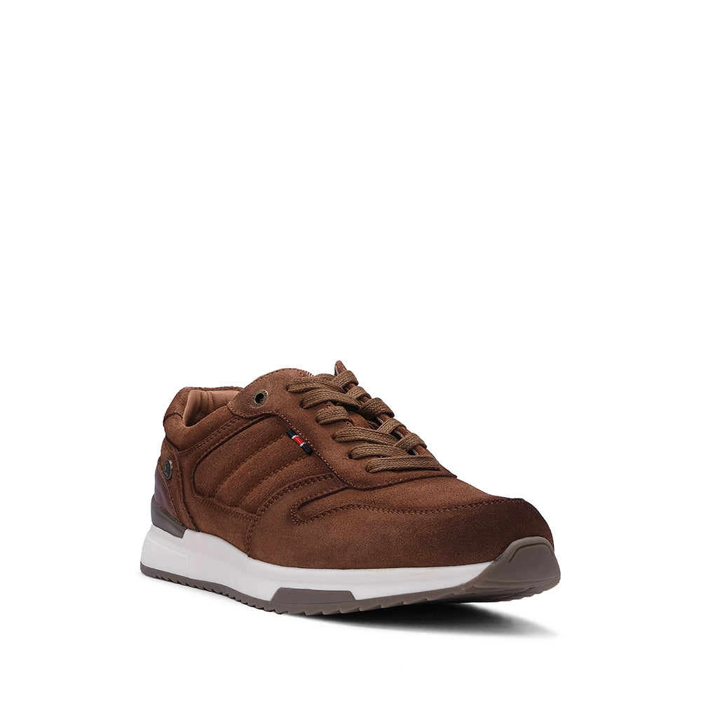 Sapatilha Casual Homem Pele Sintética Camel
