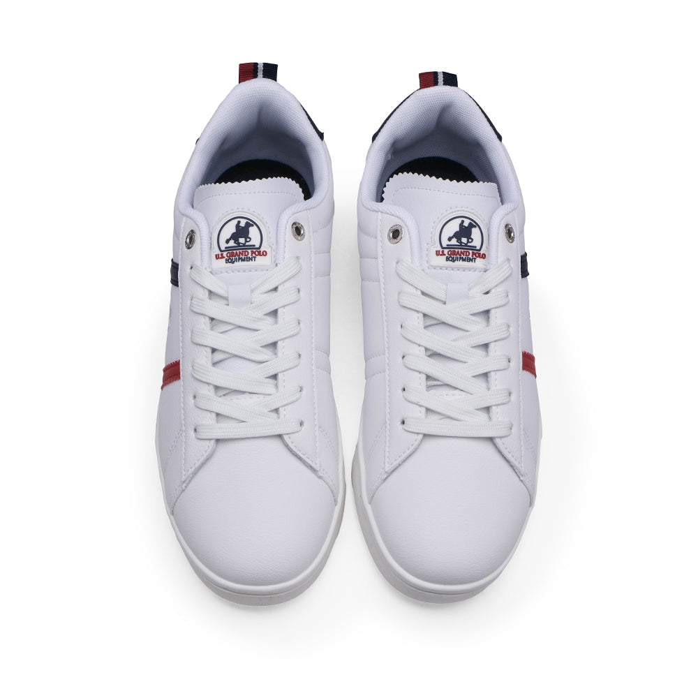 Sapatilha Casual Homem Pele Sintética Branco E Azul