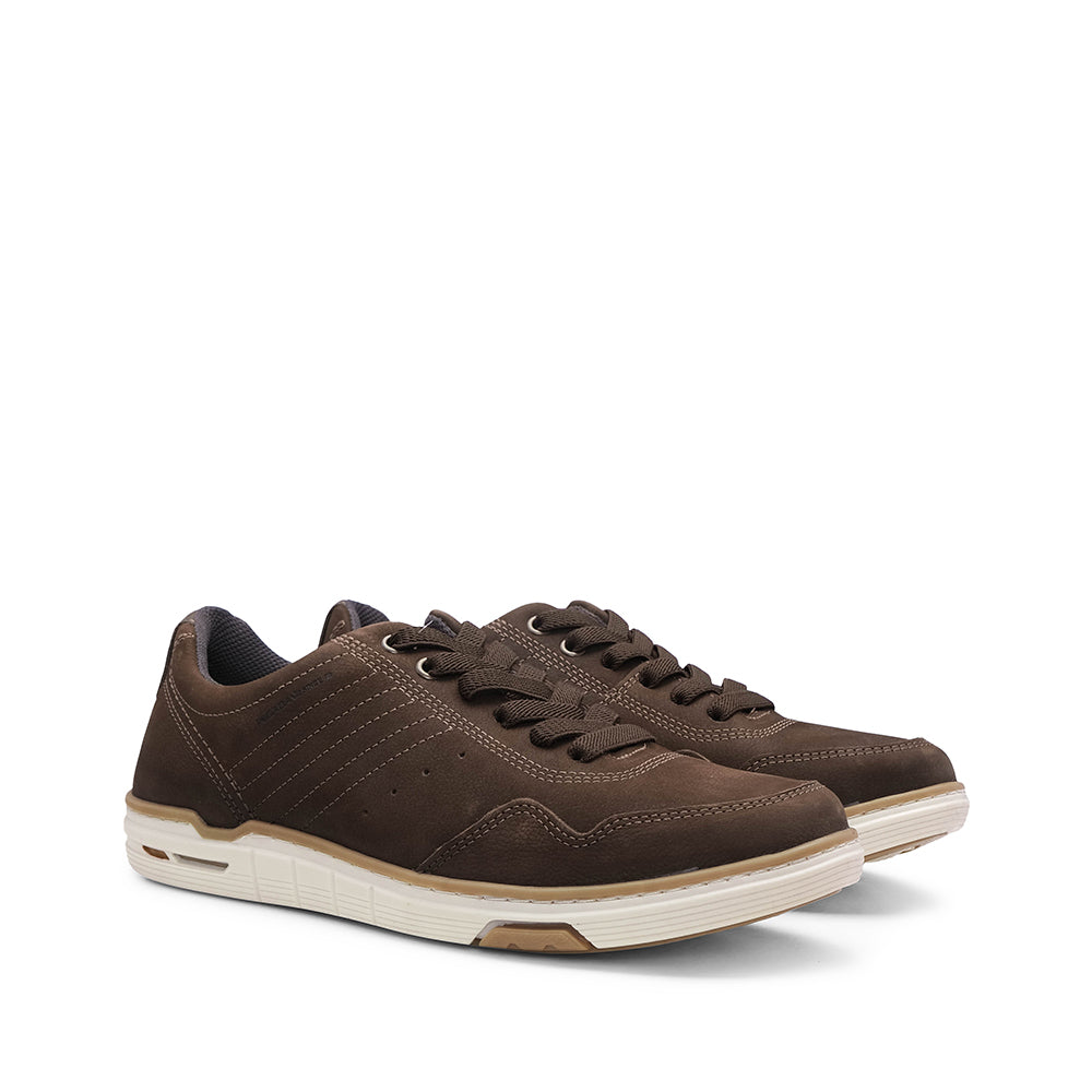 Sapatilha Casual Homem Pele Castanho