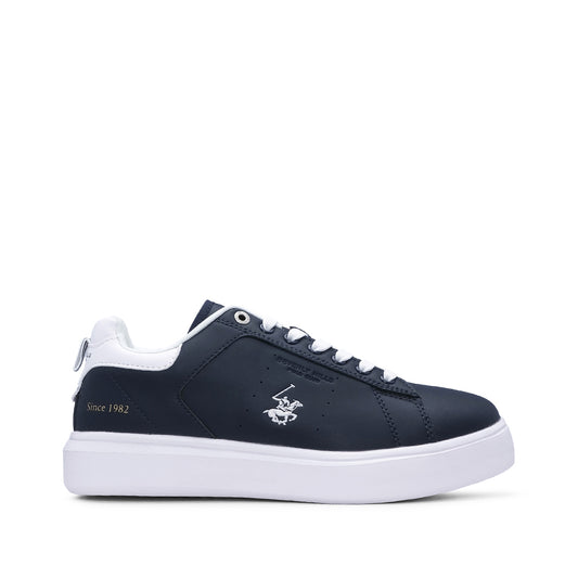 Sapatilha Casual Homem Branco E Azul