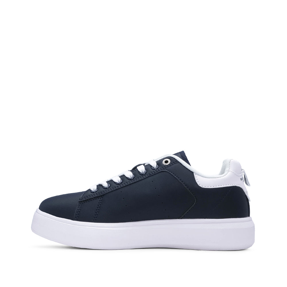 Sapatilha Casual Homem Branco E Azul