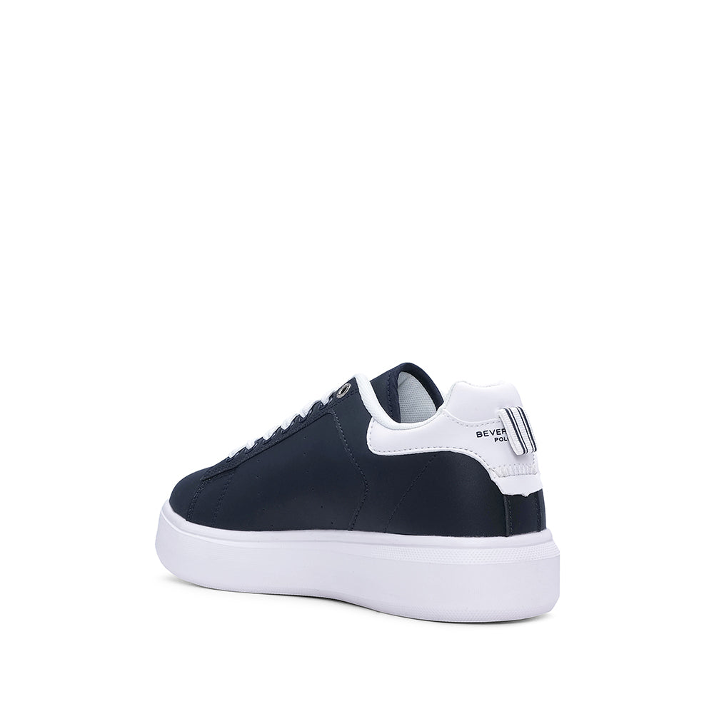 Sapatilha Casual Homem Branco E Azul