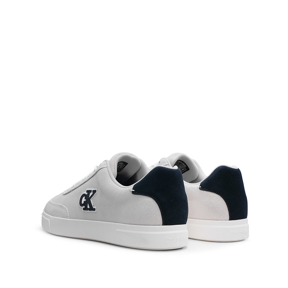 Sapatilha Casual Homem Pele Sintética Branco E Azul