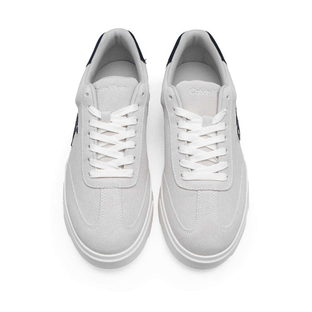 Sapatilha Casual Homem Pele Sintética Branco E Azul