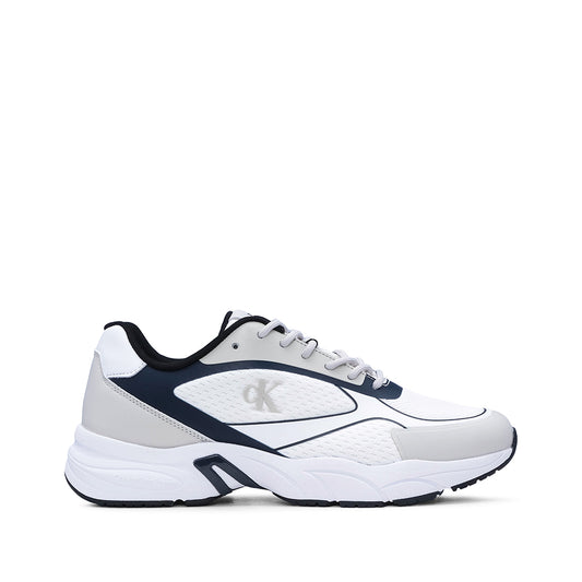 Sapatilha Casual Homem Branco E Azul