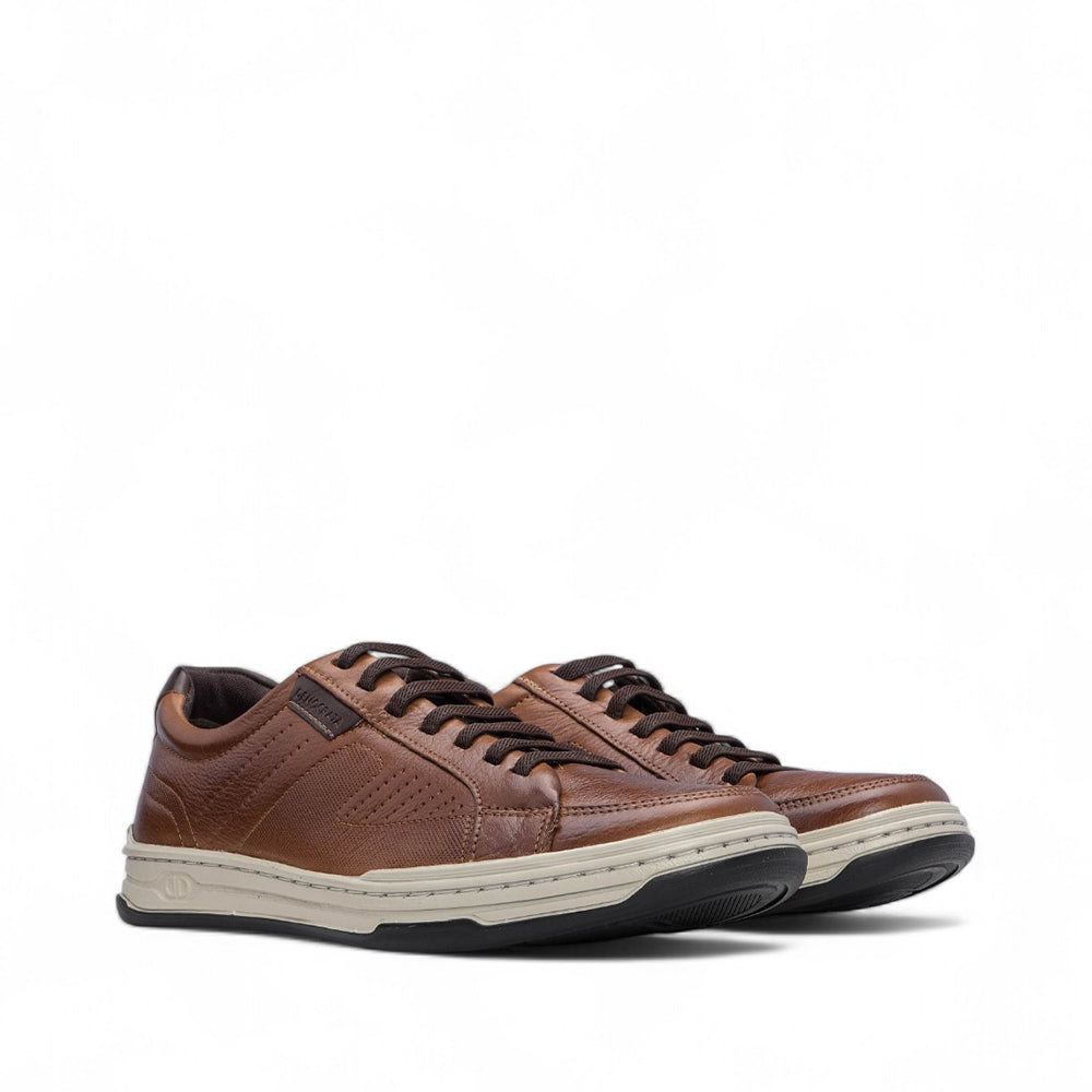 Sapatilha Casual Homem Pele Cognac