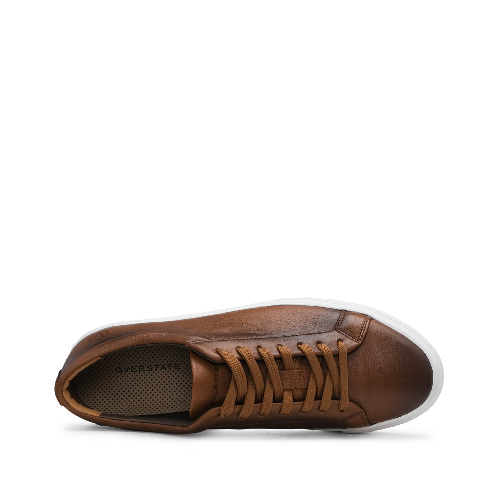Sapatilha Casual Homem Pele Camel