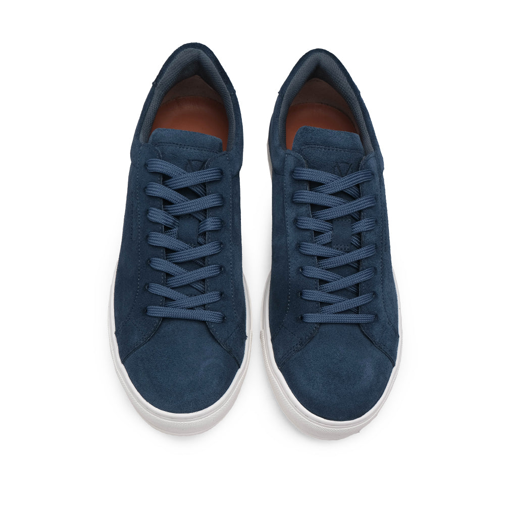 Sapatilha Casual Homem Camurça Azul