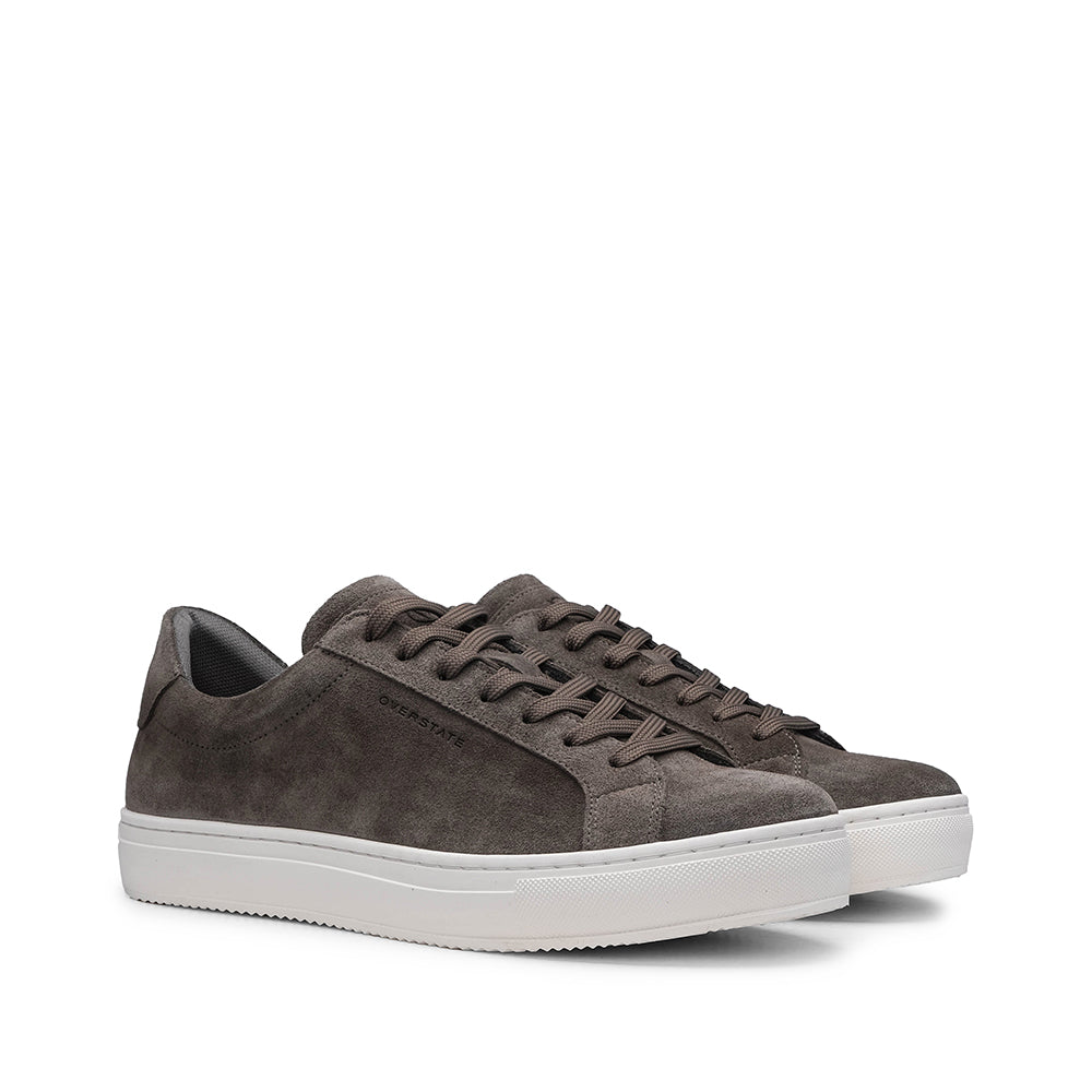 Sapatilha Casual Homem Camurça Taupe