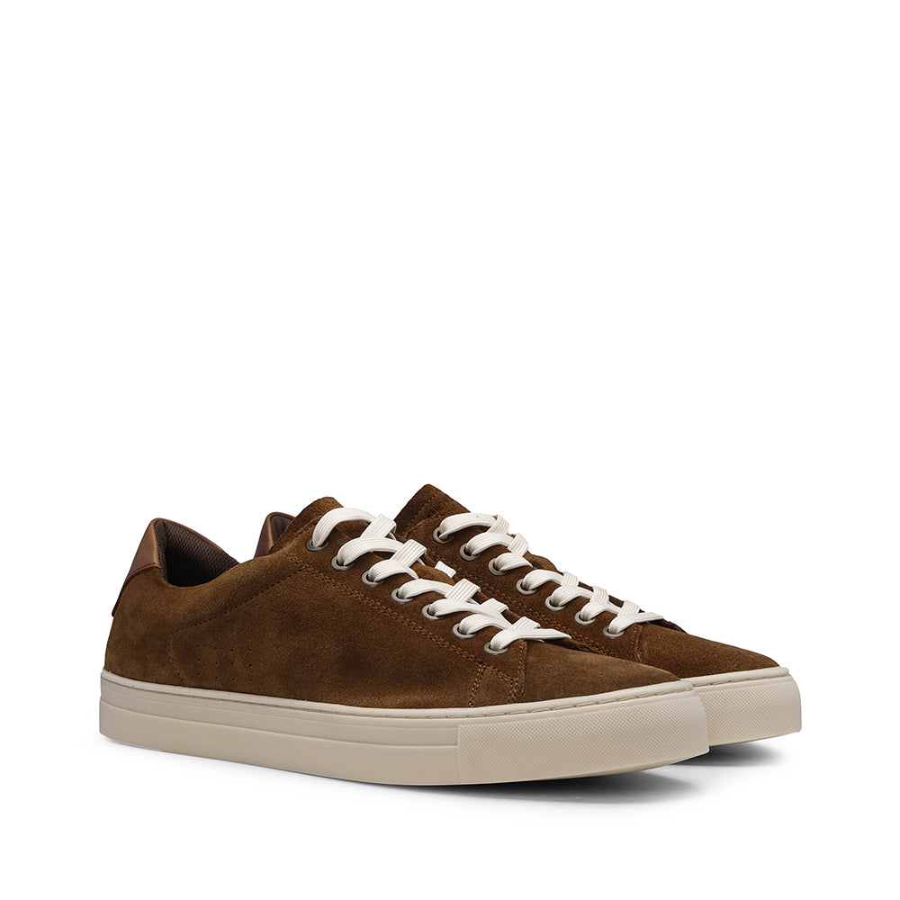 Sapatilha Casual Homem Camurça Camel
