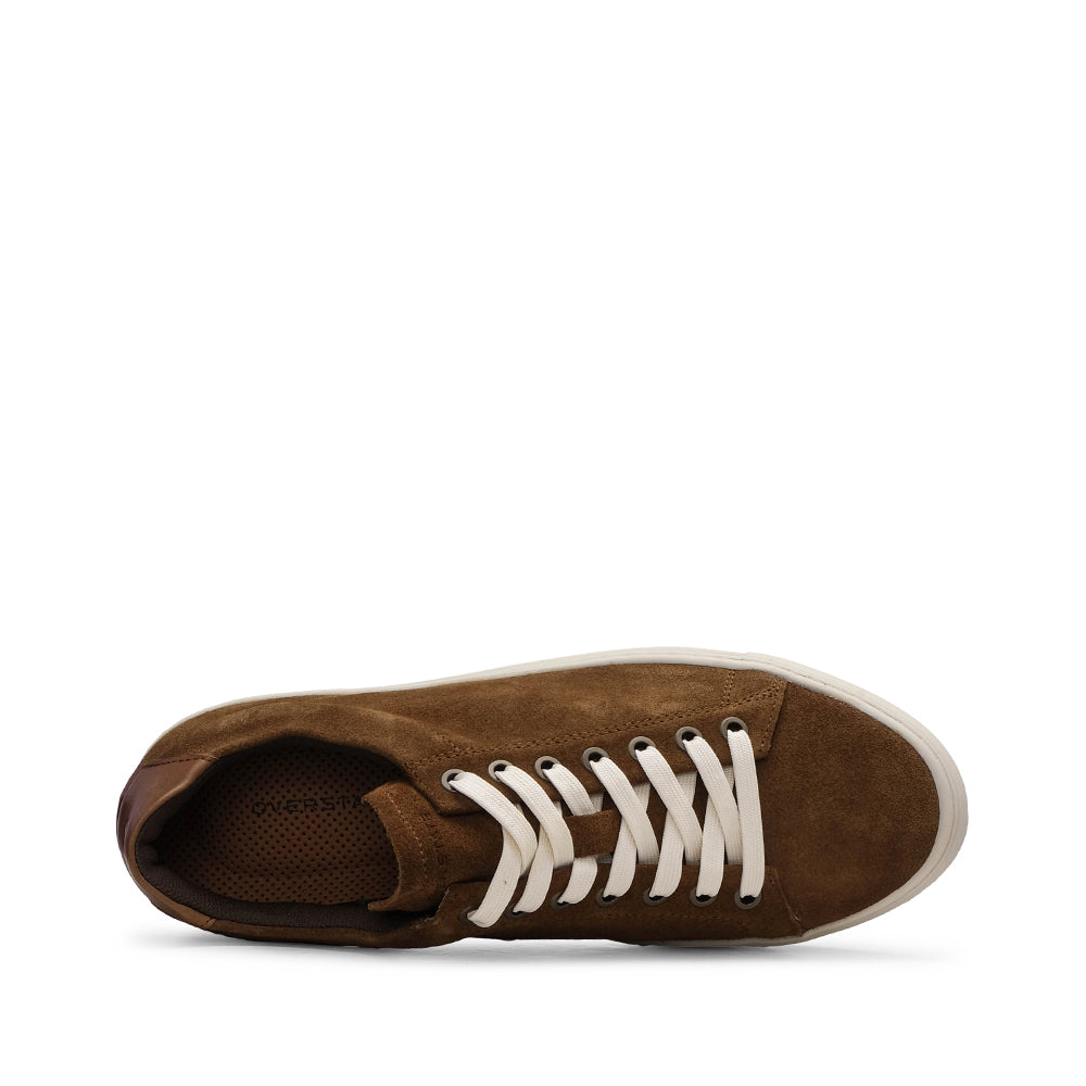 Sapatilha Casual Homem Camurça Camel