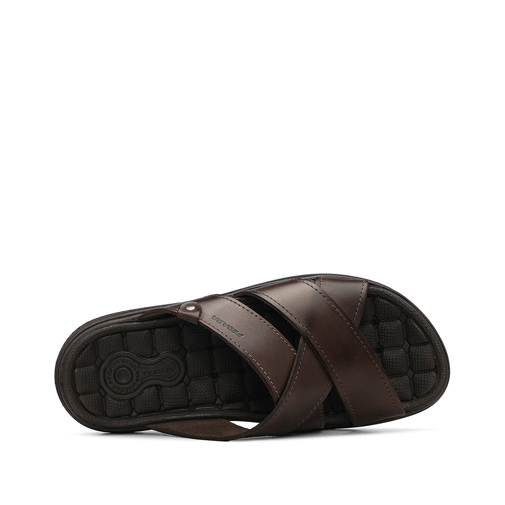 Chinelo Casual Homem Pele Castanho