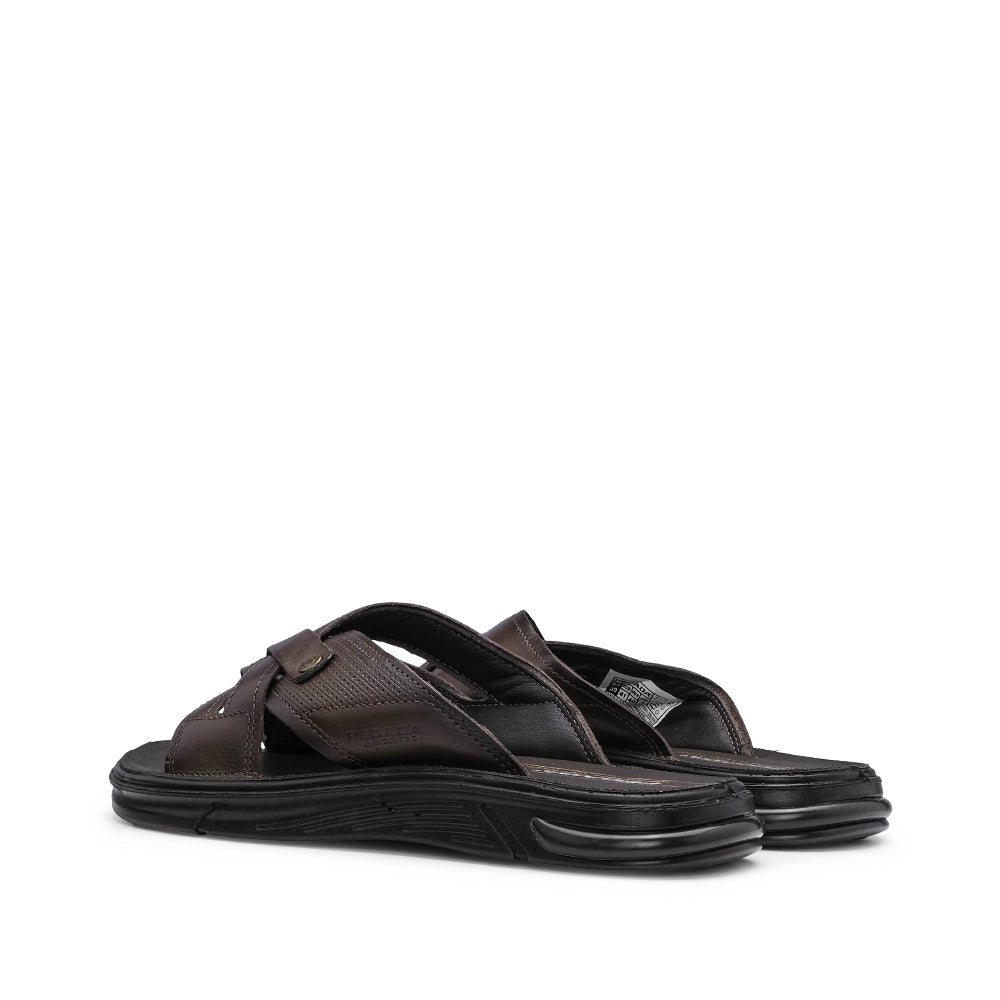 Chinelo Casual Homem Pele Castanho