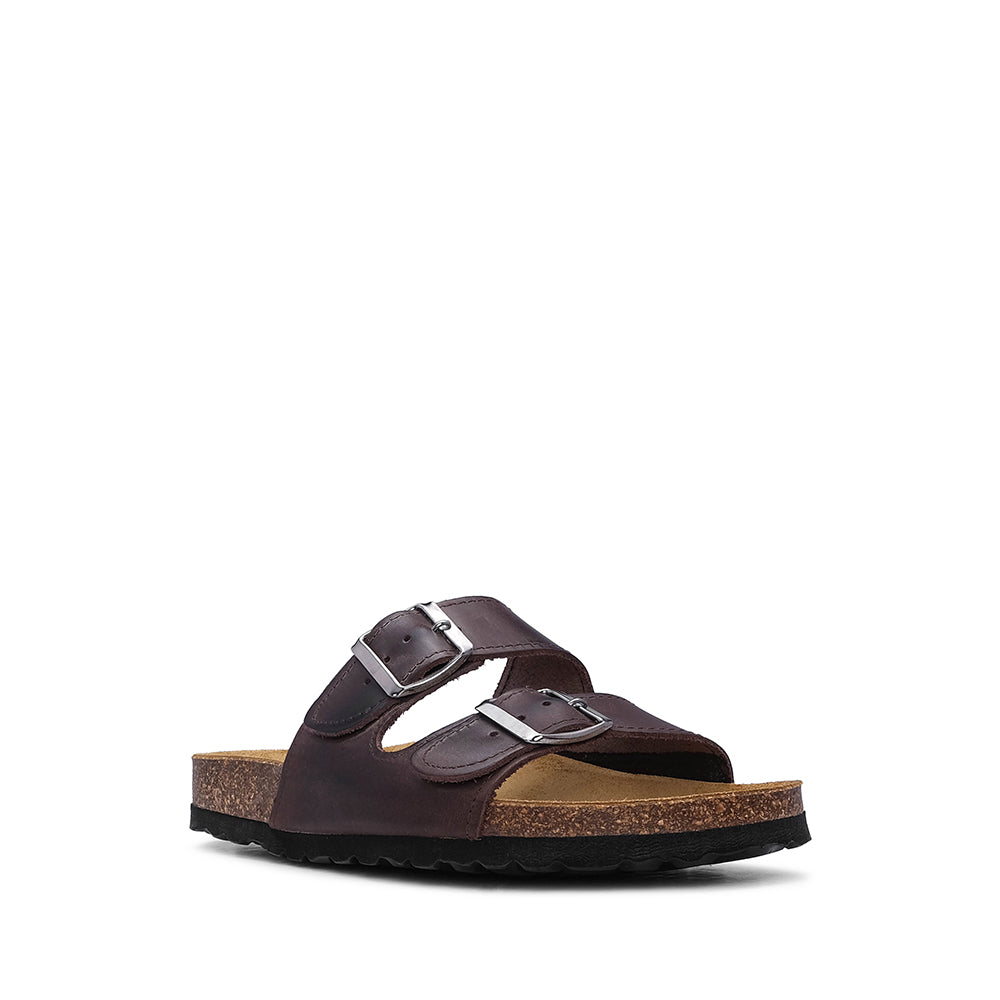 Chinelo Casual Homem Pele Castanho