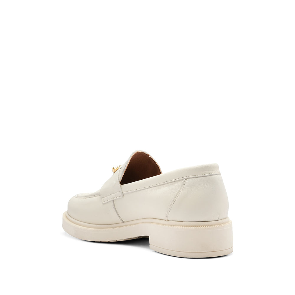 Sapato Mocassim Mulher Pele Bege