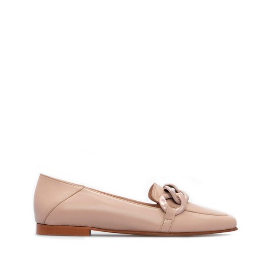 Sapato Mocassim Mulher Pele Bege