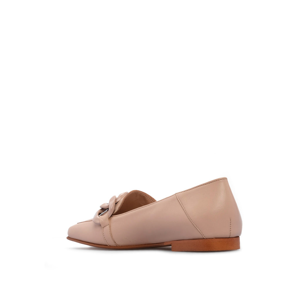 Sapato Mocassim Mulher Pele Bege