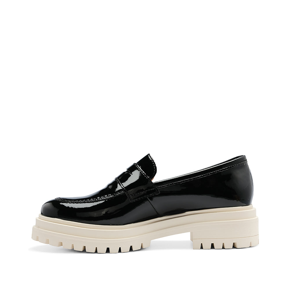 Sapato Mocassim Mulher Verniz Preto