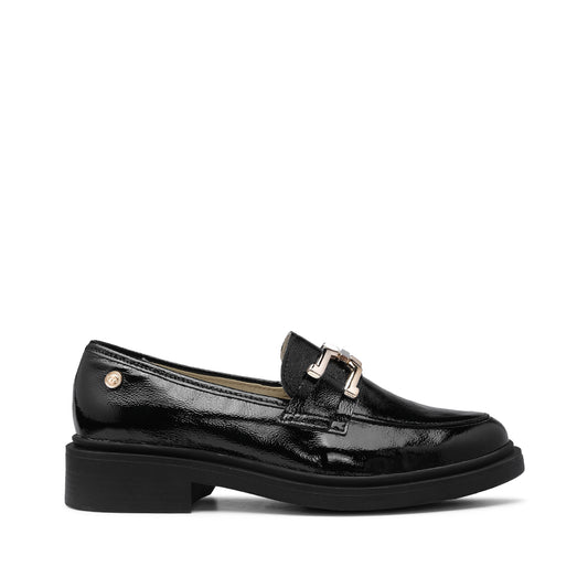Sapato Salto Raso Mulher Verniz Preto
