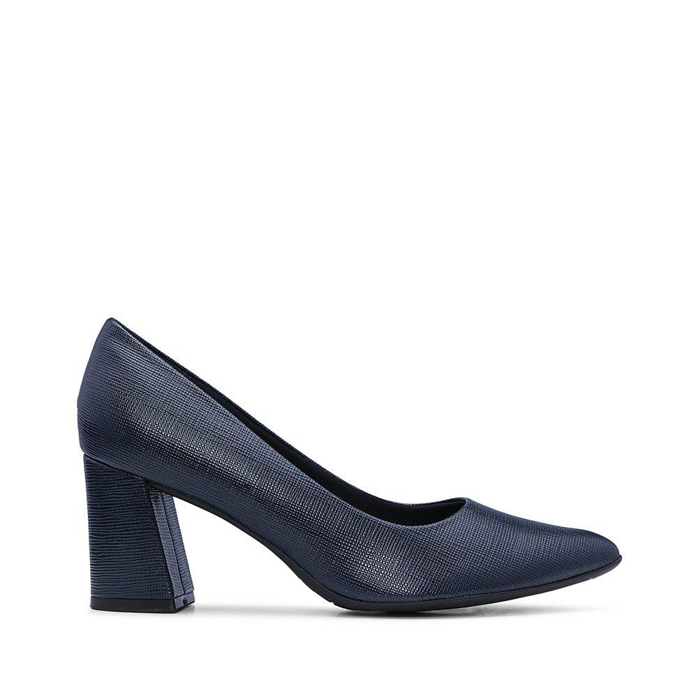 Sapato Casual Mulher Gravado Azul