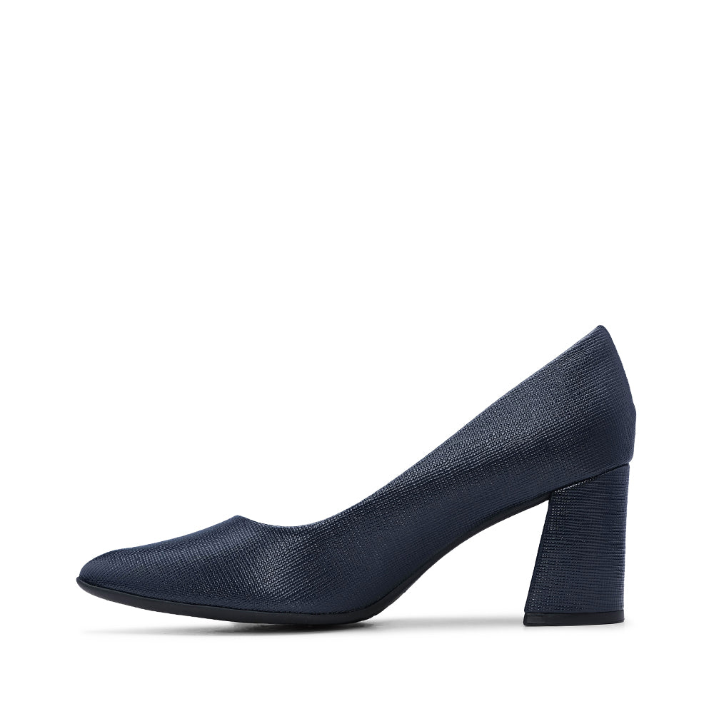 Sapato Casual Mulher Gravado Azul