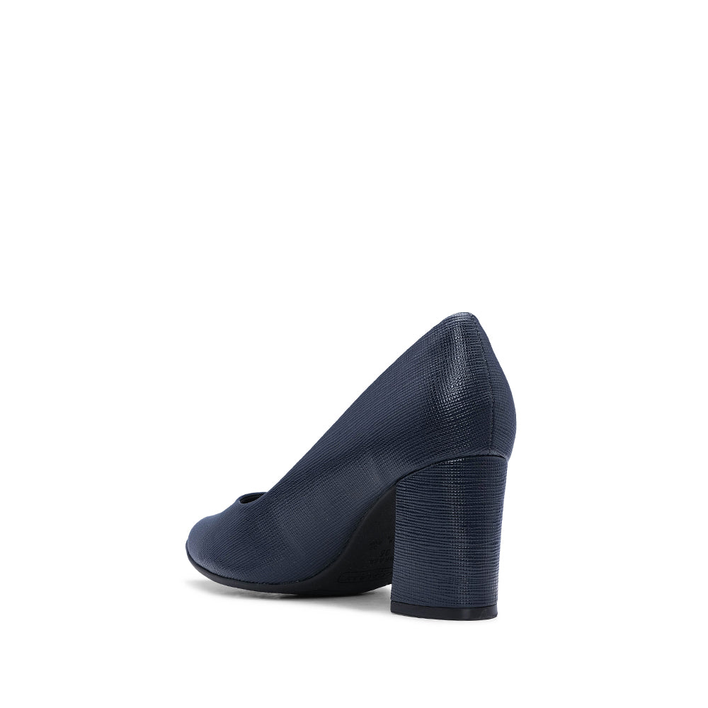Sapato Casual Mulher Gravado Azul