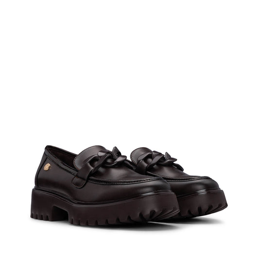 Sapato Mocassim Mulher Castanho