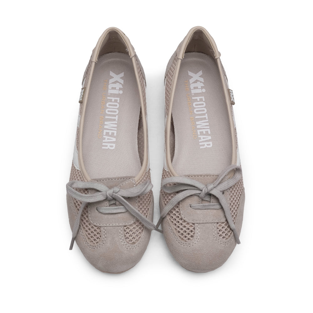 Sapato Sabrinas Mulher Bege