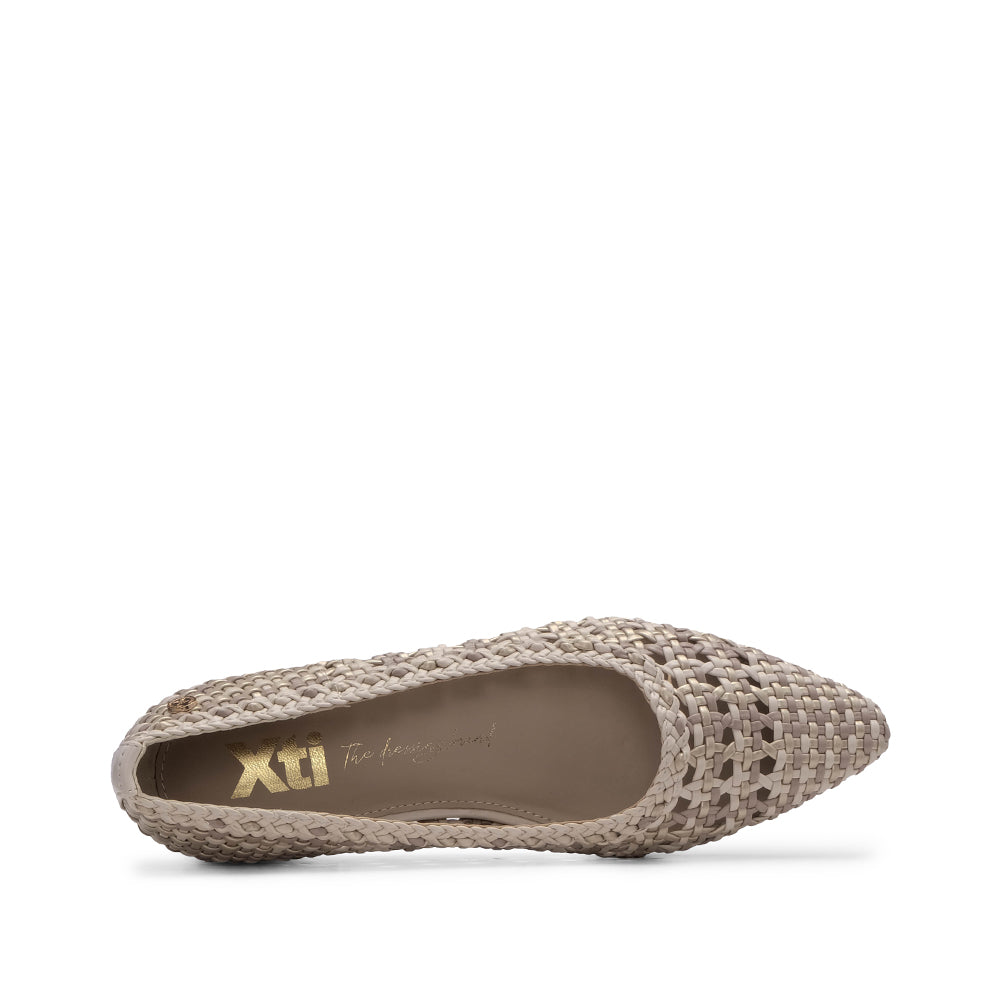 Sapato Sabrinas Mulher Bege