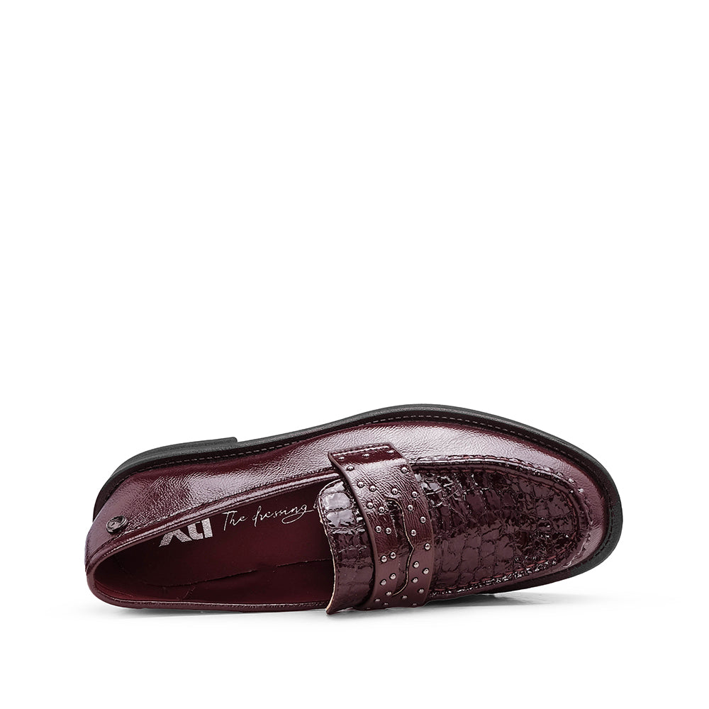 Sapato Mocassim Mulher Bordeaux
