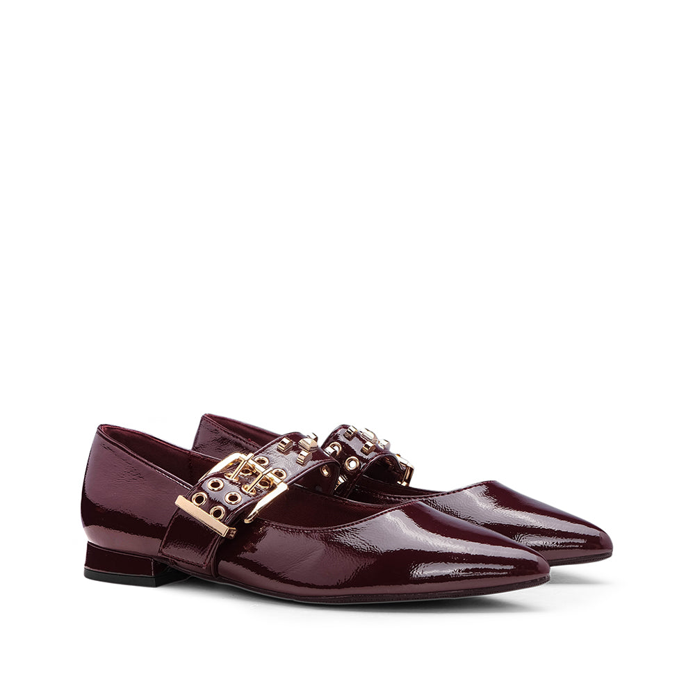 Sapato Sabrinas Mulher Bordeaux