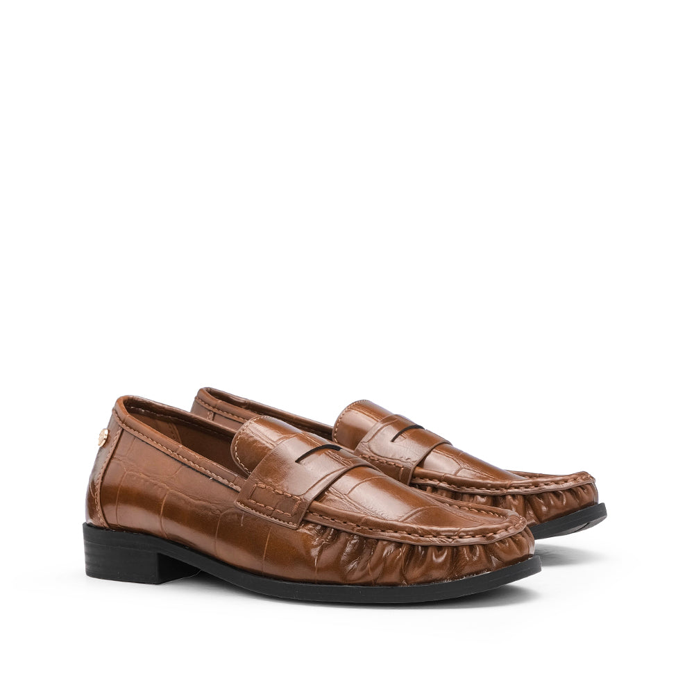 Sapato Mocassim Mulher Camel
