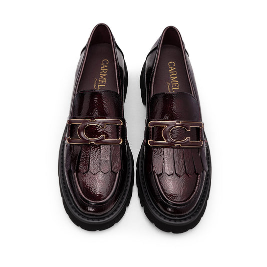 Sapato Mocassim Mulher Bordeaux