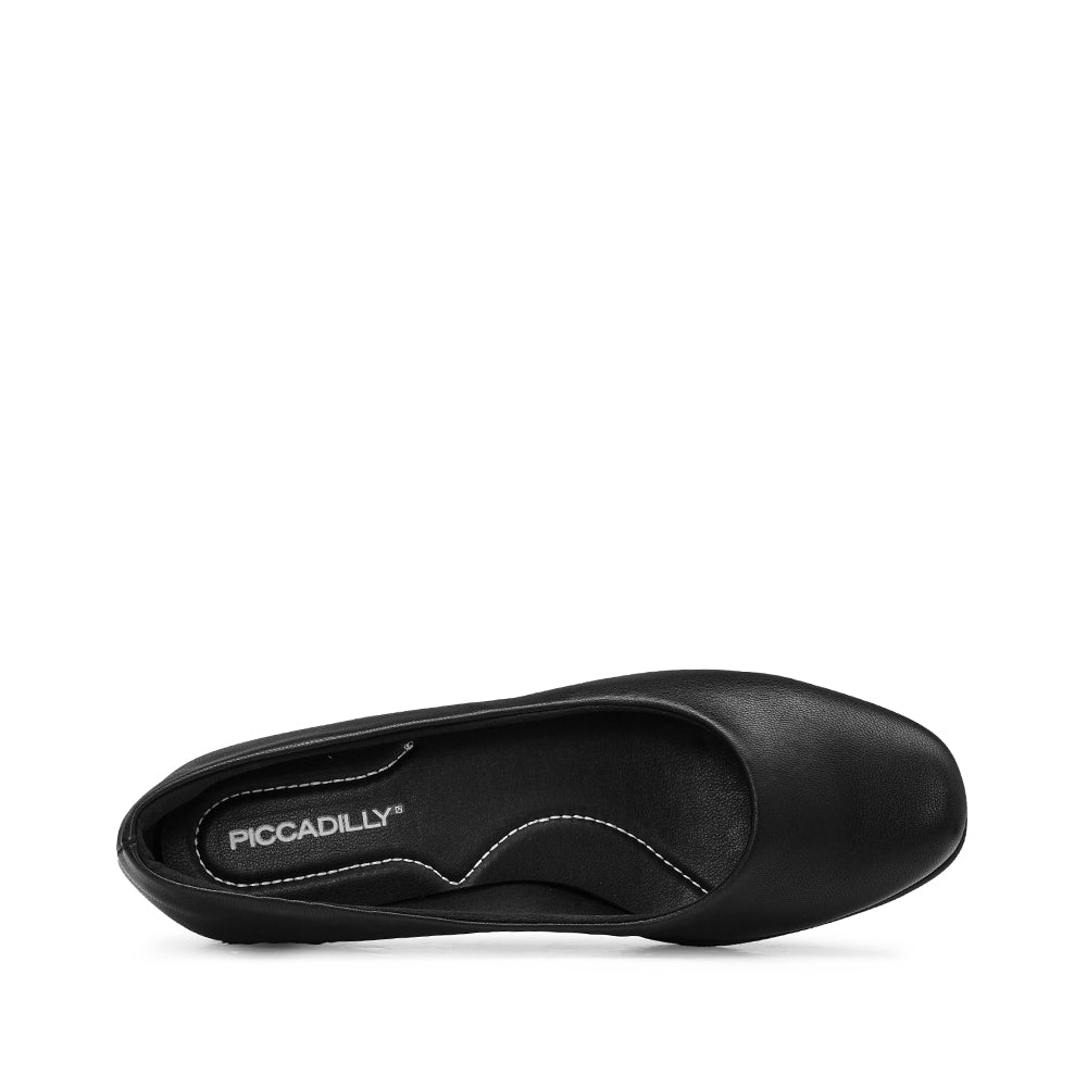 Sapato Salto Cunha Mulher Preto