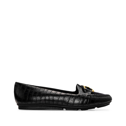 Sapato Sabrinas Mulher Animal Print Preto