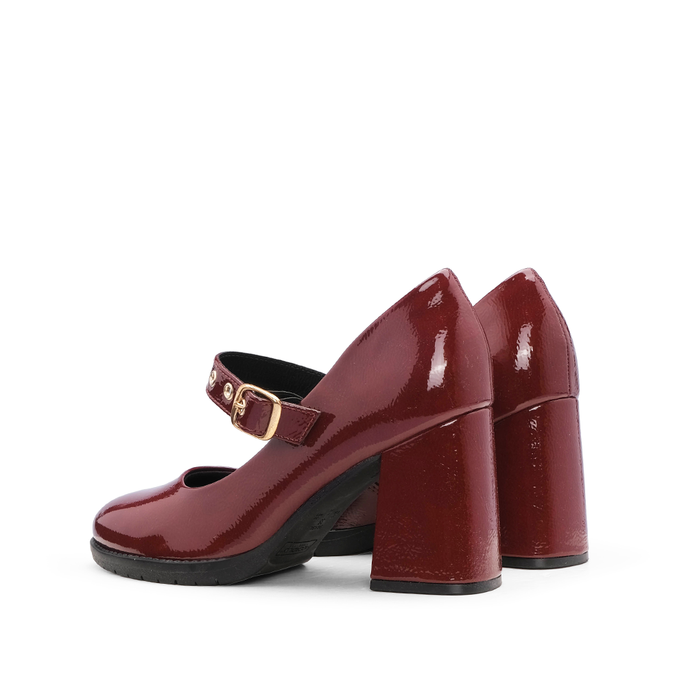 Sapato Salto Alto Mulher Verniz Bordeaux