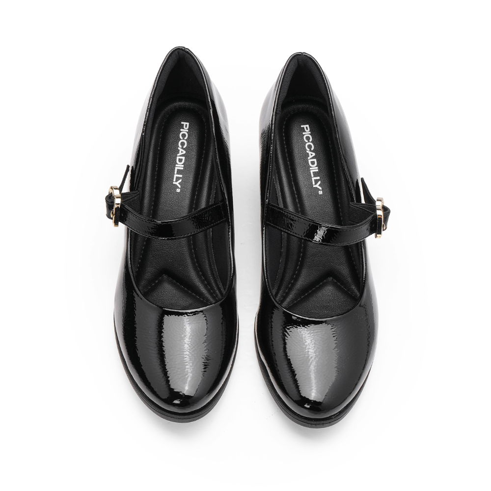 Sapato Mary Jane Mulher Verniz Preto