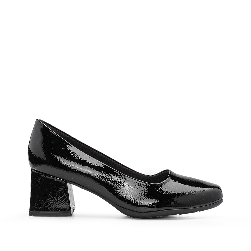 Sapato Salto Médio Mulher Verniz Preto