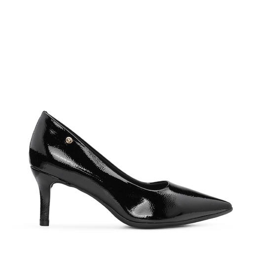 Sapato Salto Médio Mulher Verniz Preto