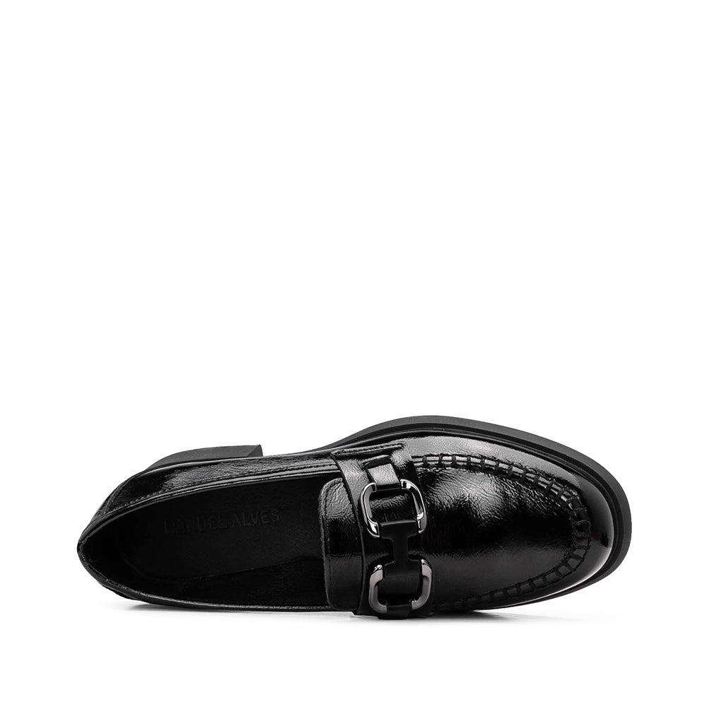Sapato Mocassim Mulher Verniz Preto