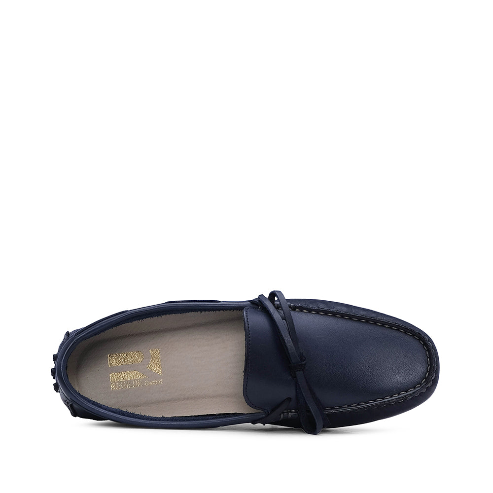 Sapato Mocassim Mulher Pele Azul