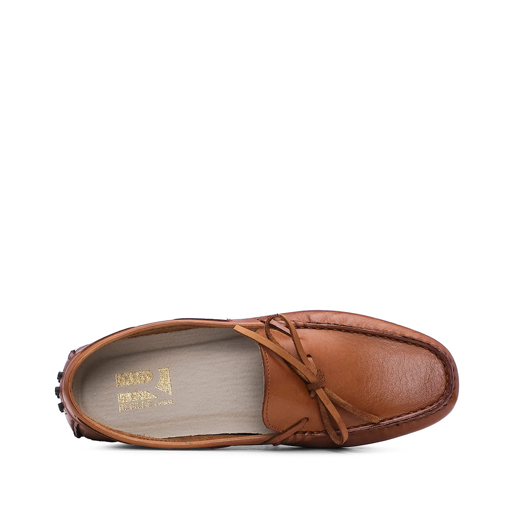 Sapato Mocassim Mulher Pele Camel
