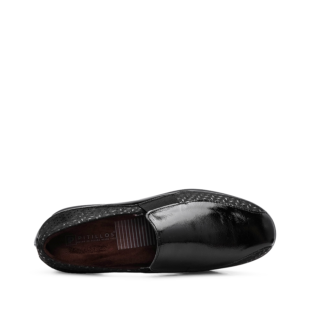 Sapato Conforto Mulher Verniz Preto