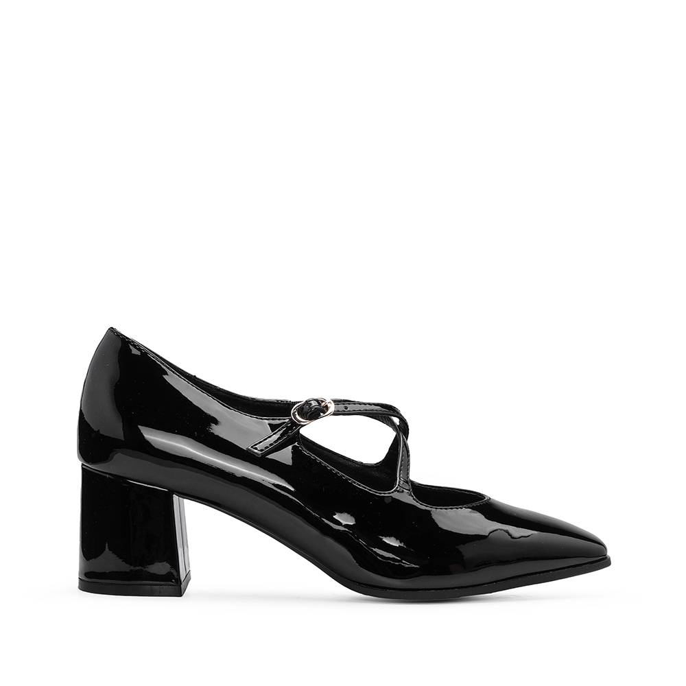 Sapato Mary Jane Mulher Preto