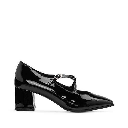 Sapato Mary Jane Mulher Preto