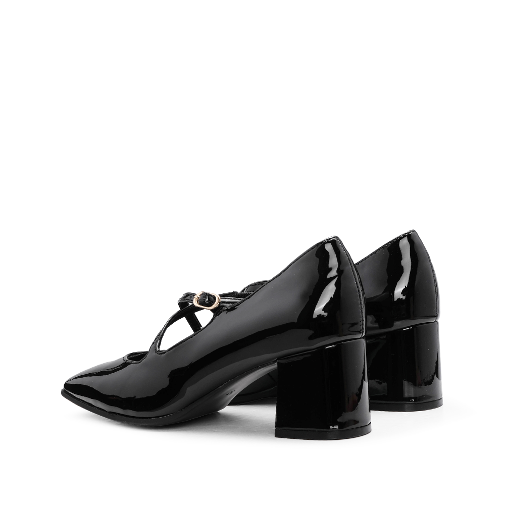 Sapato Mary Jane Mulher Preto