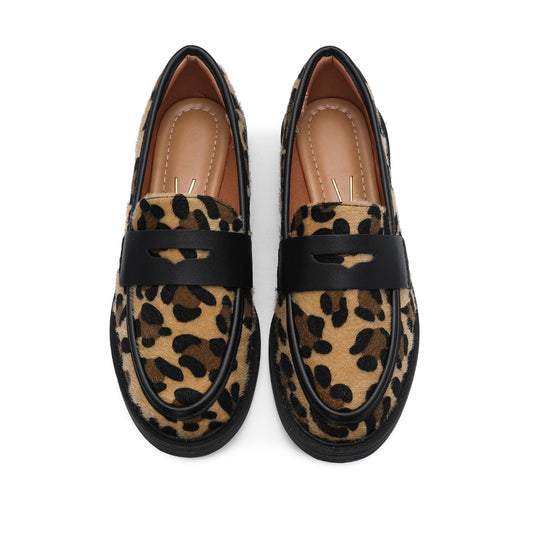 Sapato Mocassim Mulher Leopardo