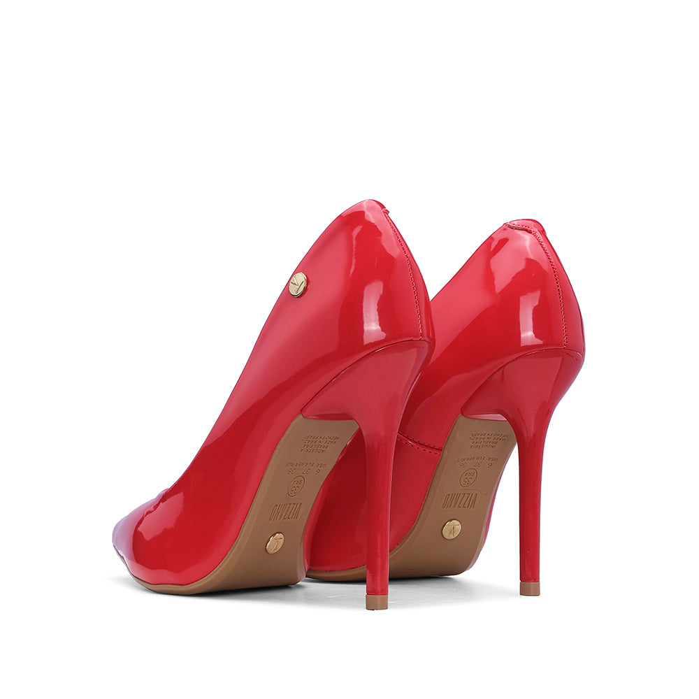 Sapato Salto Alto Mulher Verniz Vermelho