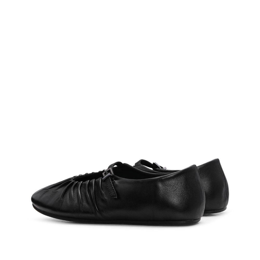 Sapato Sabrinas Mulher Pele Preto